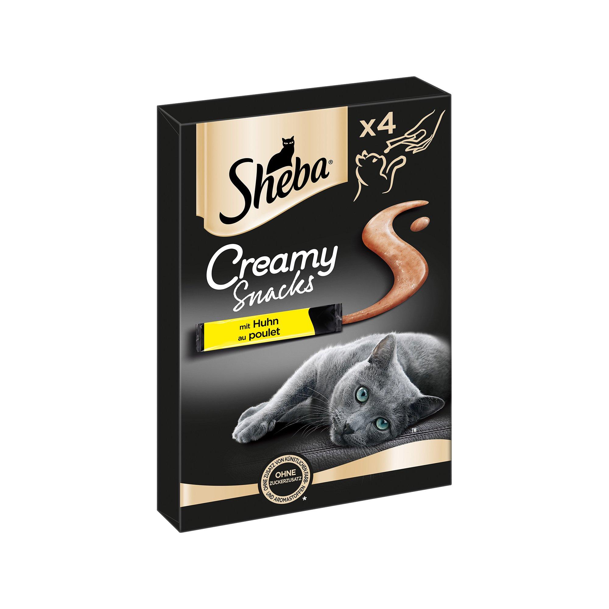 SHEBA  Sheba Creamy Snacks mit Huhn 4x12g 