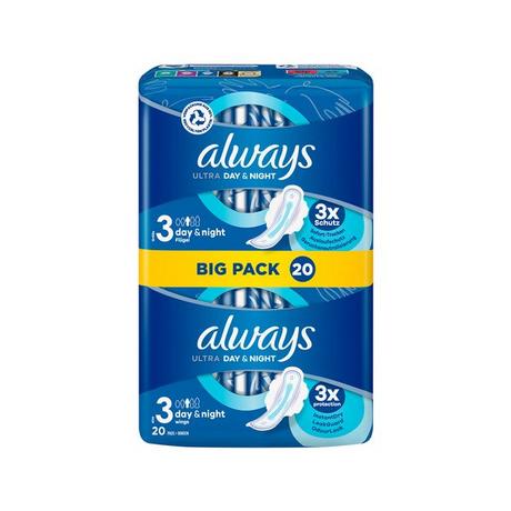 always  Asciugamani igienici Ultra Giorno e Notte (taglia 3) 