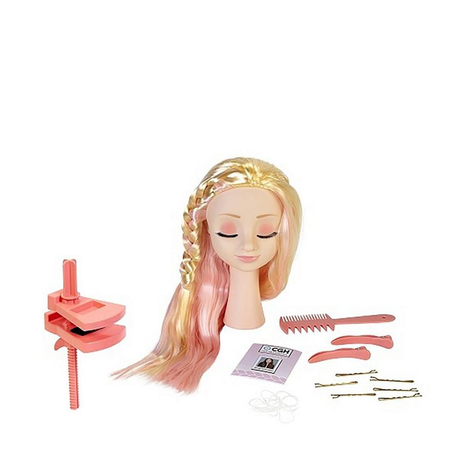 JAKKS Pacific  Cute Girls Hairstyles! Stylingkopf – Glattes Blondes Haar 