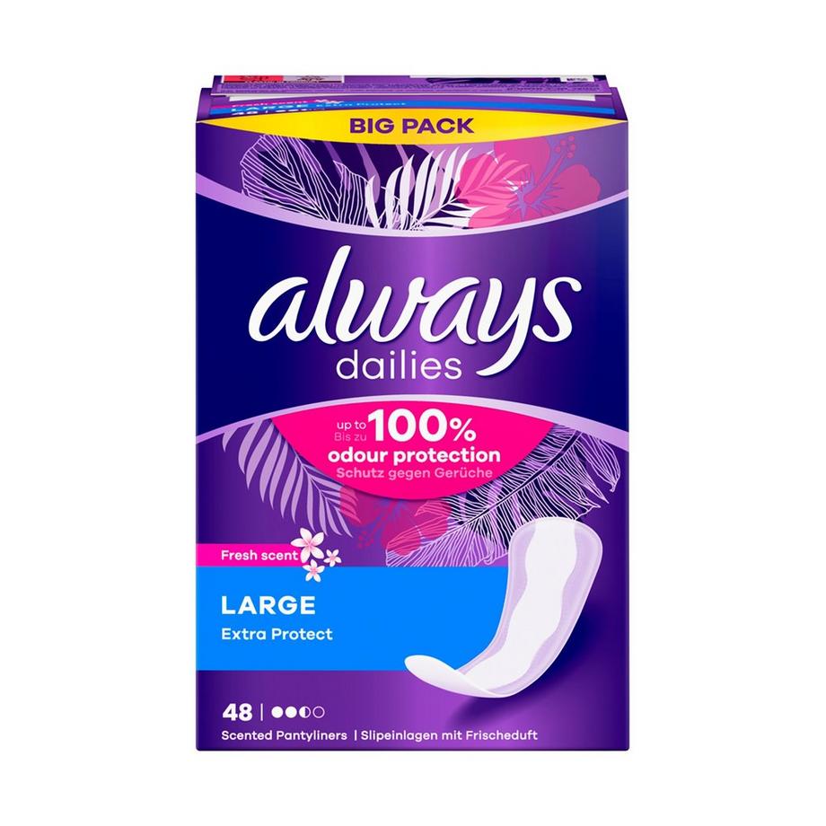 always Extra Protect Large Fresh BigPack Extra Protect Slipeinlagen 