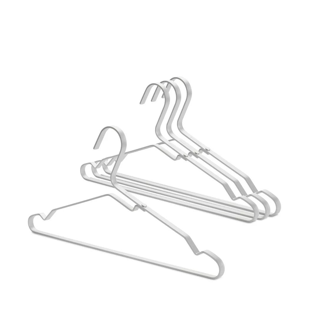 Brabantia - Kleiderbügel, 4 Stück, Silberfarben