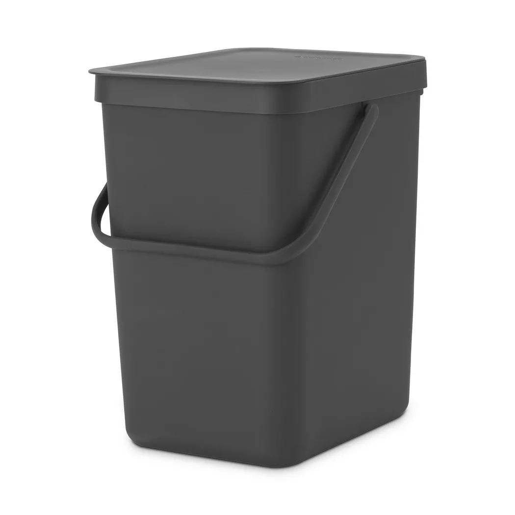 Brabantia - Poubelle pour ordures, 25 L, Gris