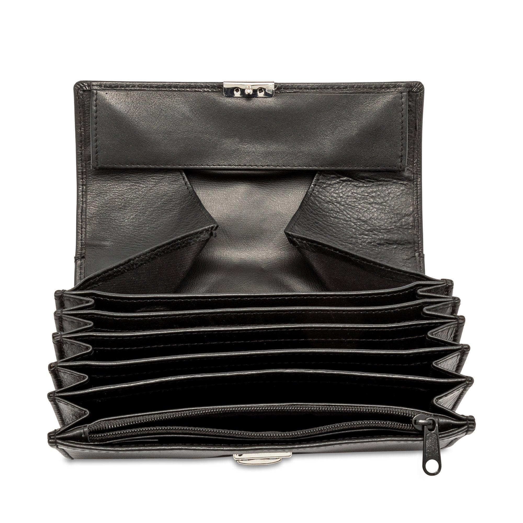 Manor Woman Klassisches Leder Portemonnaie  