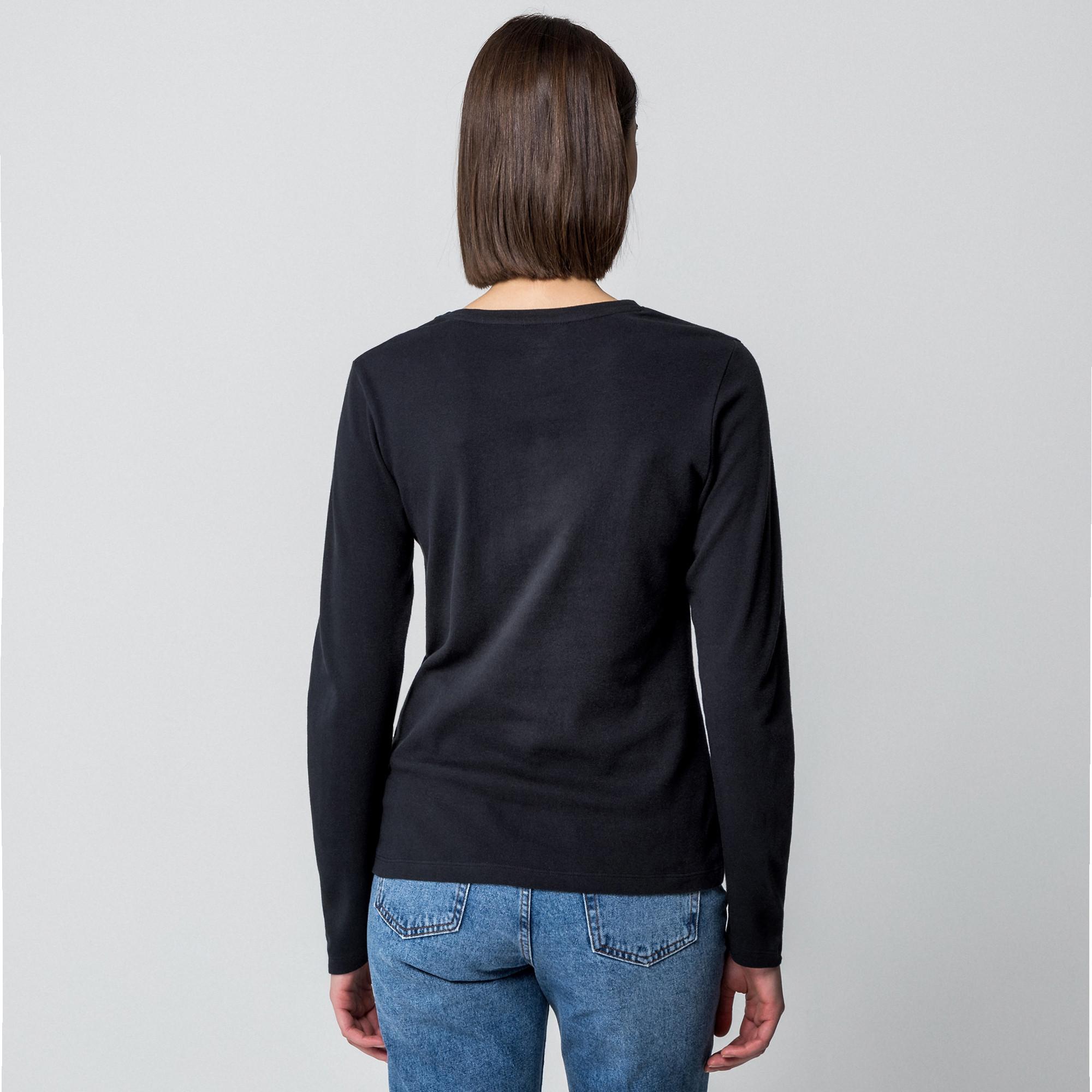 Manor Woman Langarm Rundhals T-Shirt  