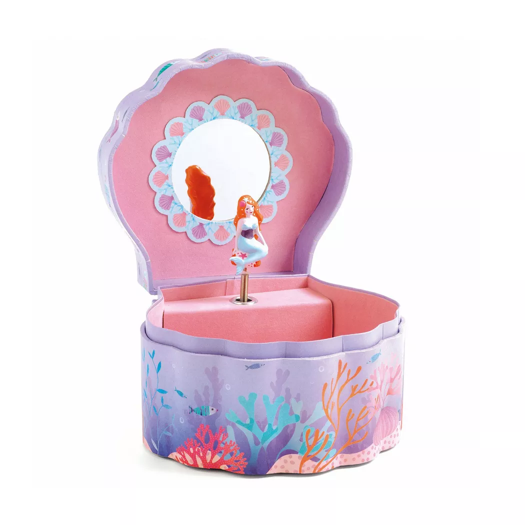 Djeco - Musikspieldose, Meerjungfrau, 4A, Multicolor