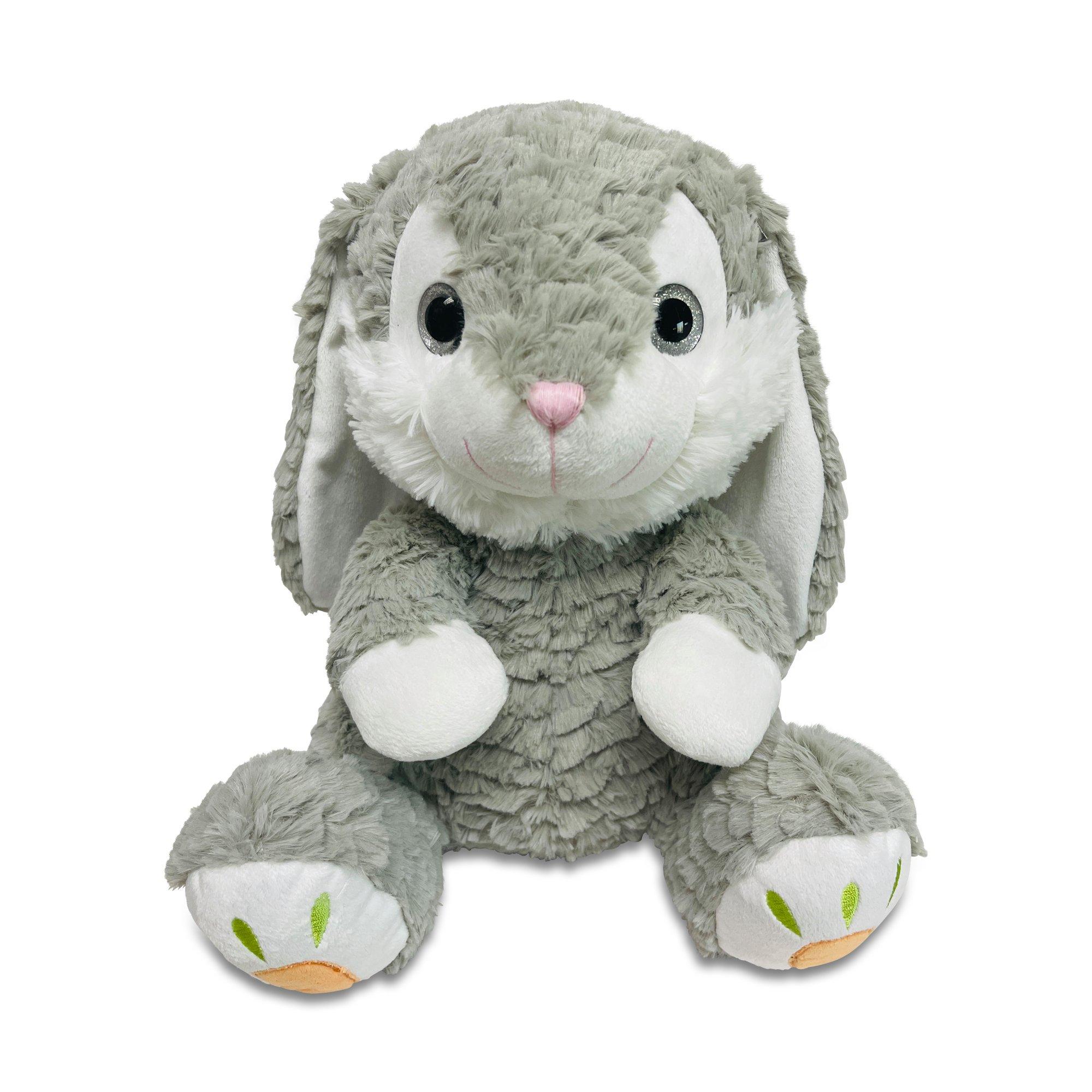 Image of Plüschtier Osterhase mit Glitzeraugen Grau