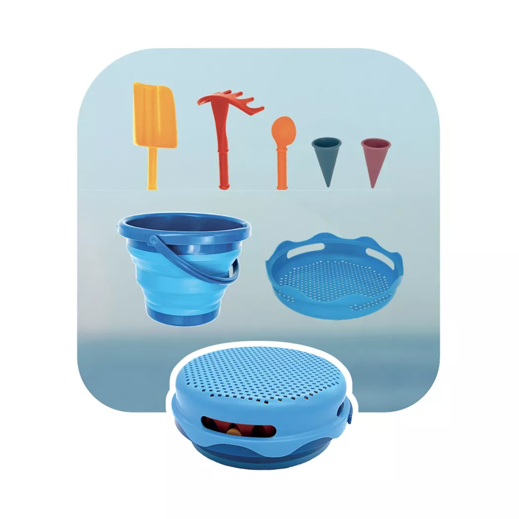 Schildkröt - 7in1 Falteimer Set, Blau