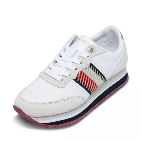 TOMMY HILFIGER TH CORPORATE SEQUINS RUNNER SNEAKER Sneakers, Low Top Weiss