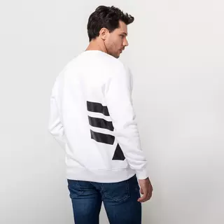 Alpha Industries Felpa Side Logo Sweater Bianco