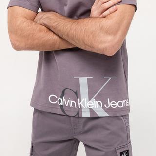 Calvin Klein Jeans CUT OFF TWO TONE MONOGRAM TEE T-Shirt 