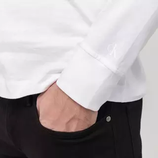 Calvin Klein Jeans T-Shirt REPEAT LOGO L/S TEE Blanc
