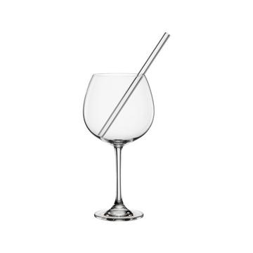 Lot de 2 verres à gin et paille