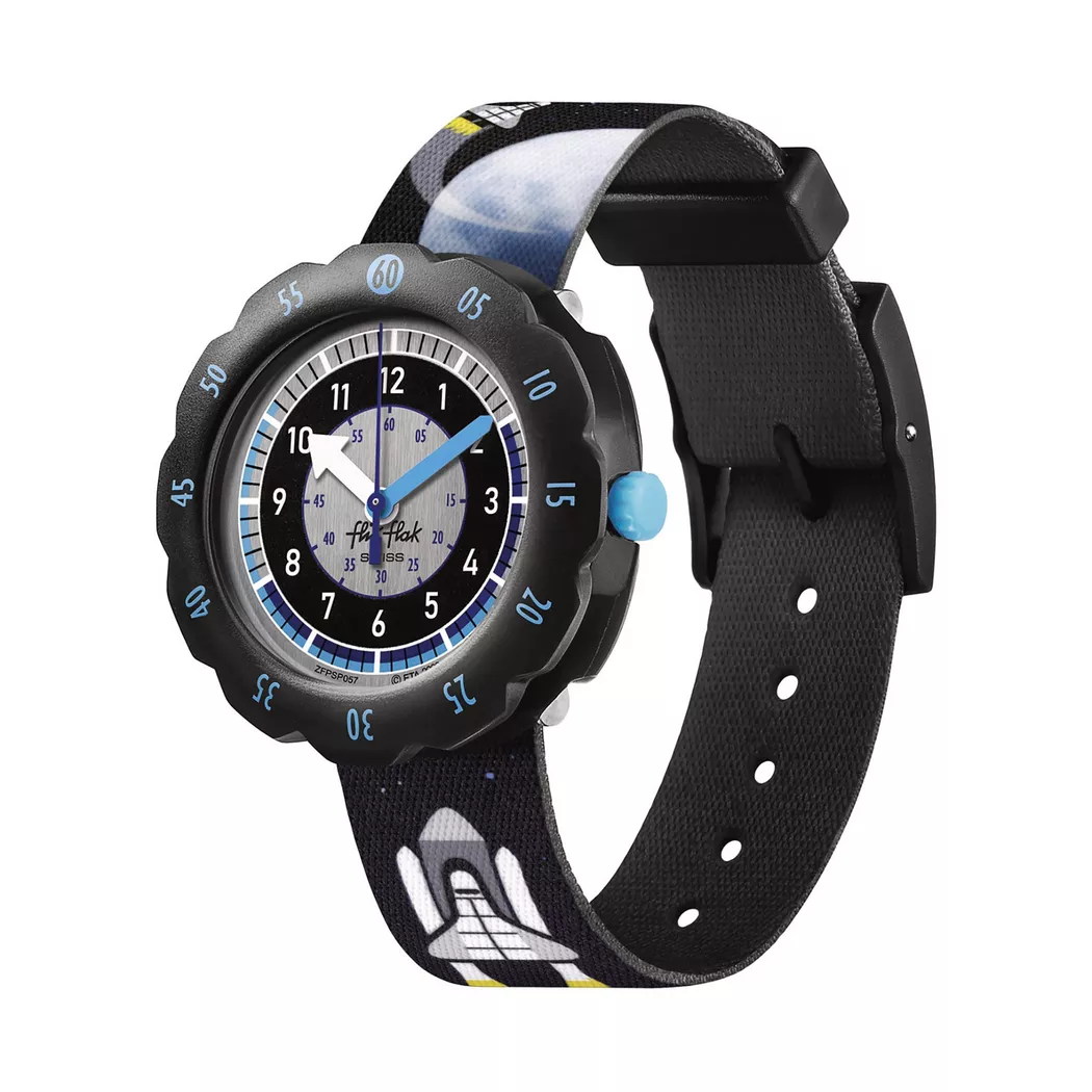 flik-flak - Analoguhr, Moon And Back, 34mm, Black
