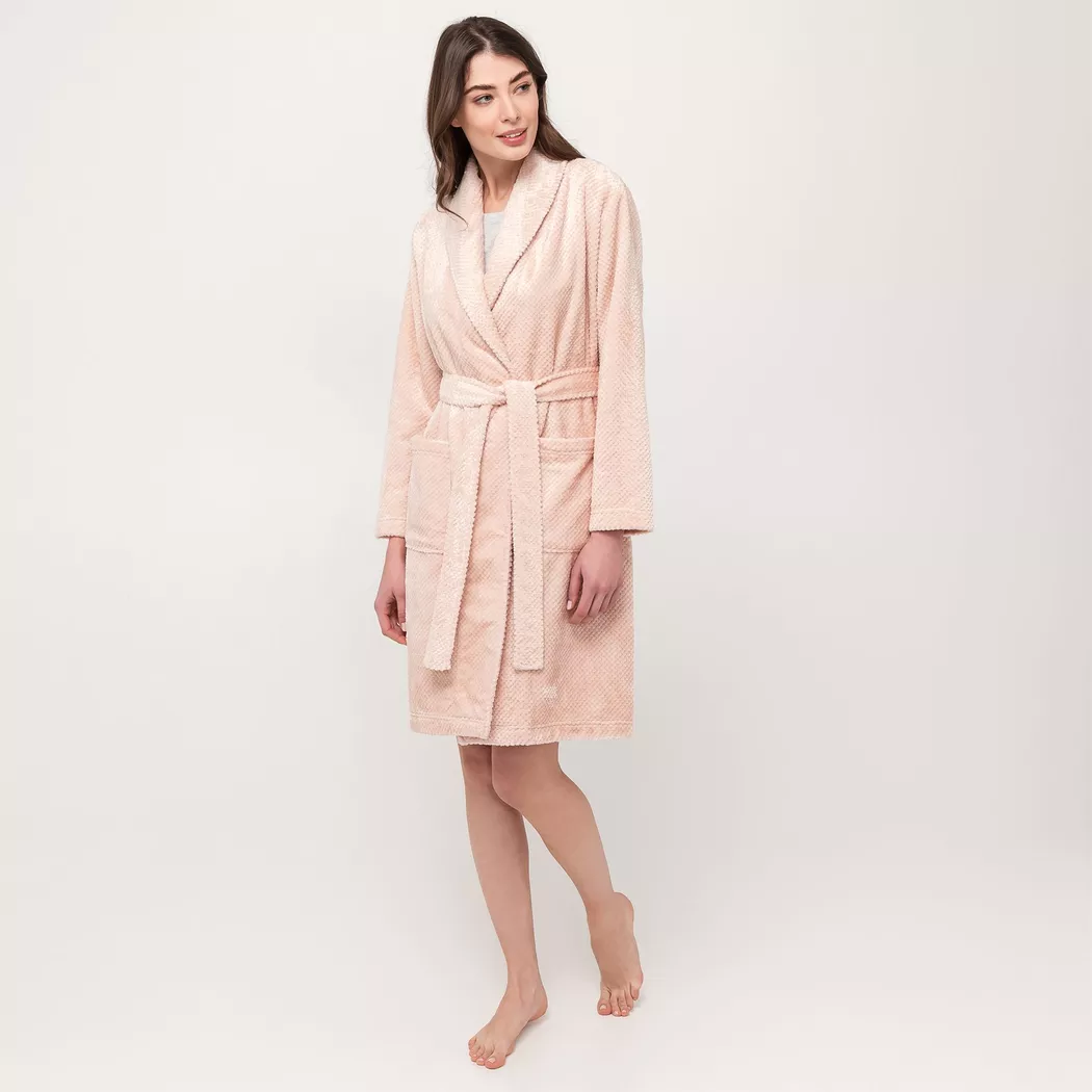 Manor Woman - Langer Morgenmantel, für Damen, Sand, Größe XL