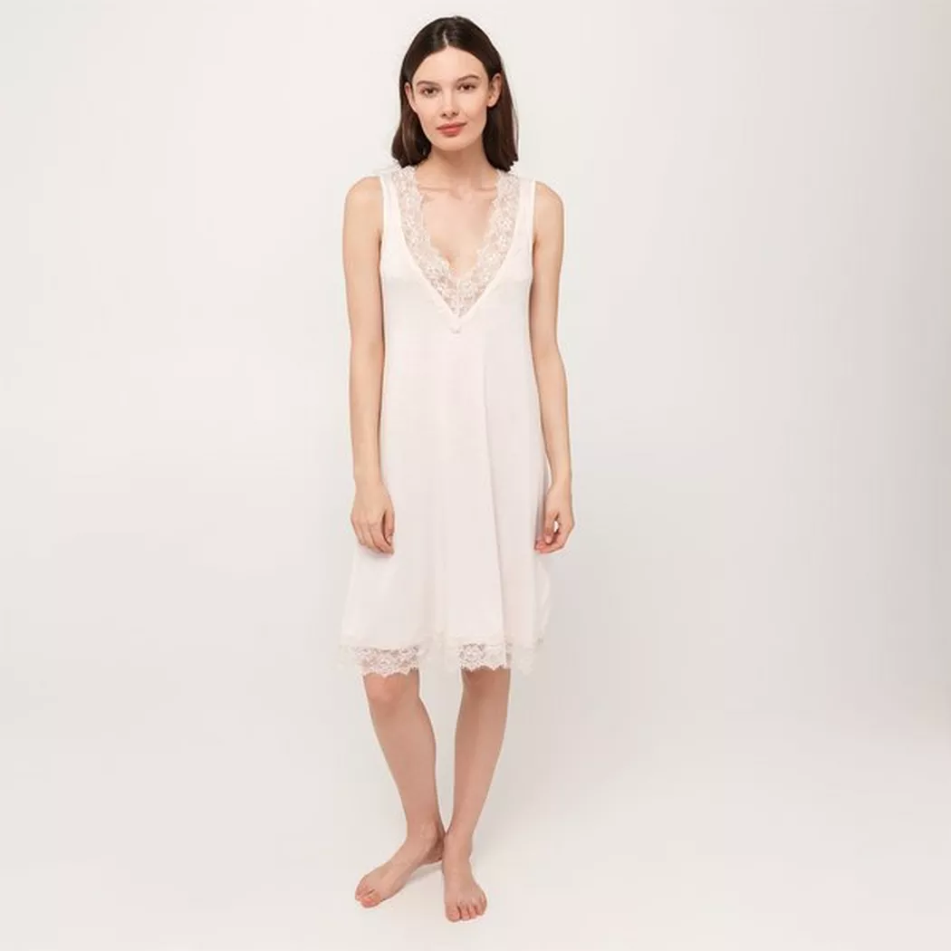 Manor Woman Sleeveless Nightgown Cream XS