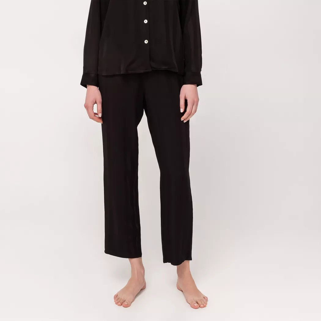 Manor Woman Long Pyjama Trousers Women's Black S