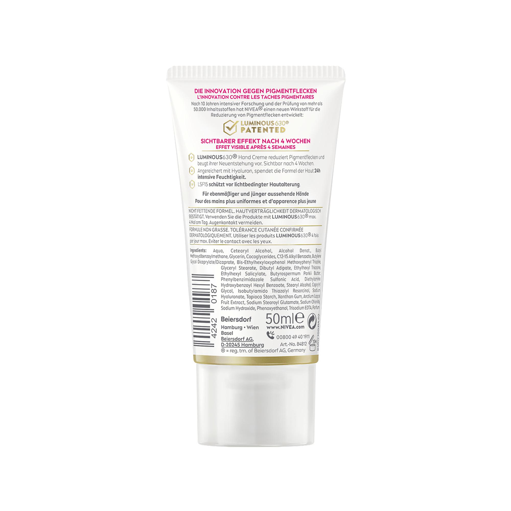 NIVEA Luminous Anti-Pigmentflecken LSF 15 Luminous Anti-Pigmentflecken Handcreme 
