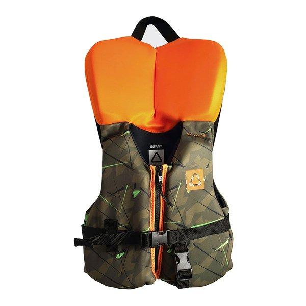 Image of Schwimmweste Kind Unisex Militärgrün 14-24KG