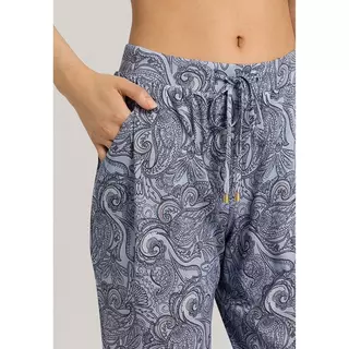 HANRO Sleep & Lounge Pantalone pigiama, lungo Blu Stampato