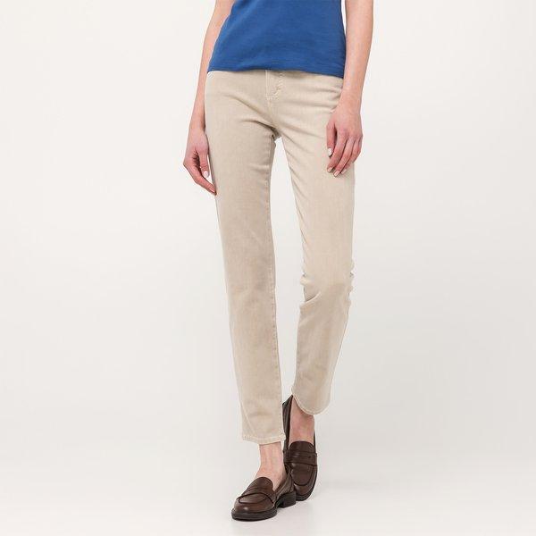 Image of Lange Hose, Slim Fit Damen Beige 36