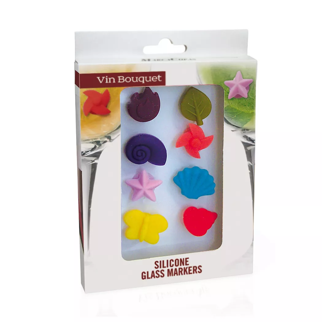 Vin Bouquet Glasmarker, 8 Stück -  Esszimmer