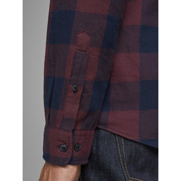JACK & JONES Egingham Twill Camicia Maniche Lunghe a Quadri  