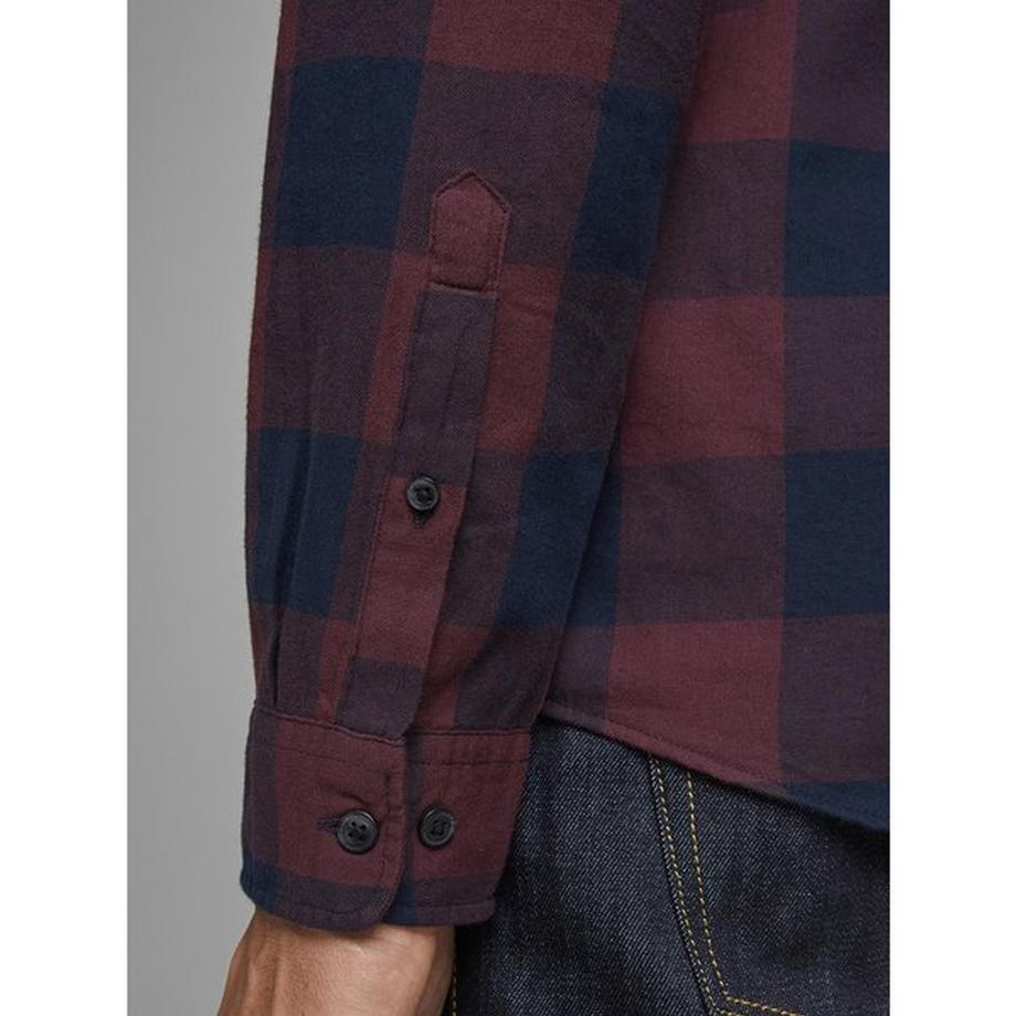 JACK & JONES Egingham Twill Camicia Maniche Lunghe a Quadri  