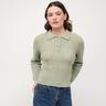 Manor Woman  Polo, manches longues Vert Pastel
