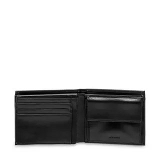 GUESS Portafoglio Billfold with Flap and Coin Pocket Black