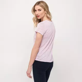Manor Woman  T-shirt con scollo a V, manica corta Violetto