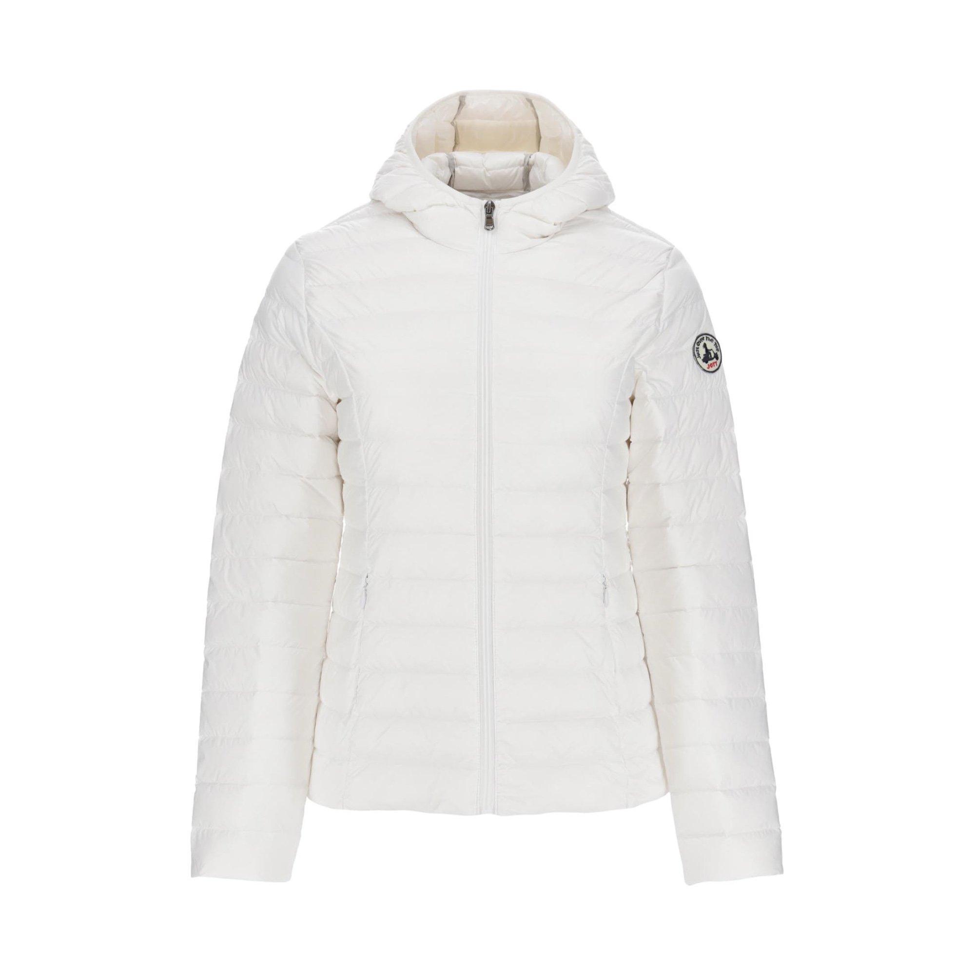 Image of Daunenjacke Mit Kapuze Damen Weiss XS
