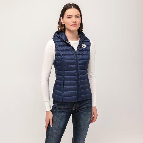 Image of Daunengilet Mit Kapuze Damen Dunkelblau XXL