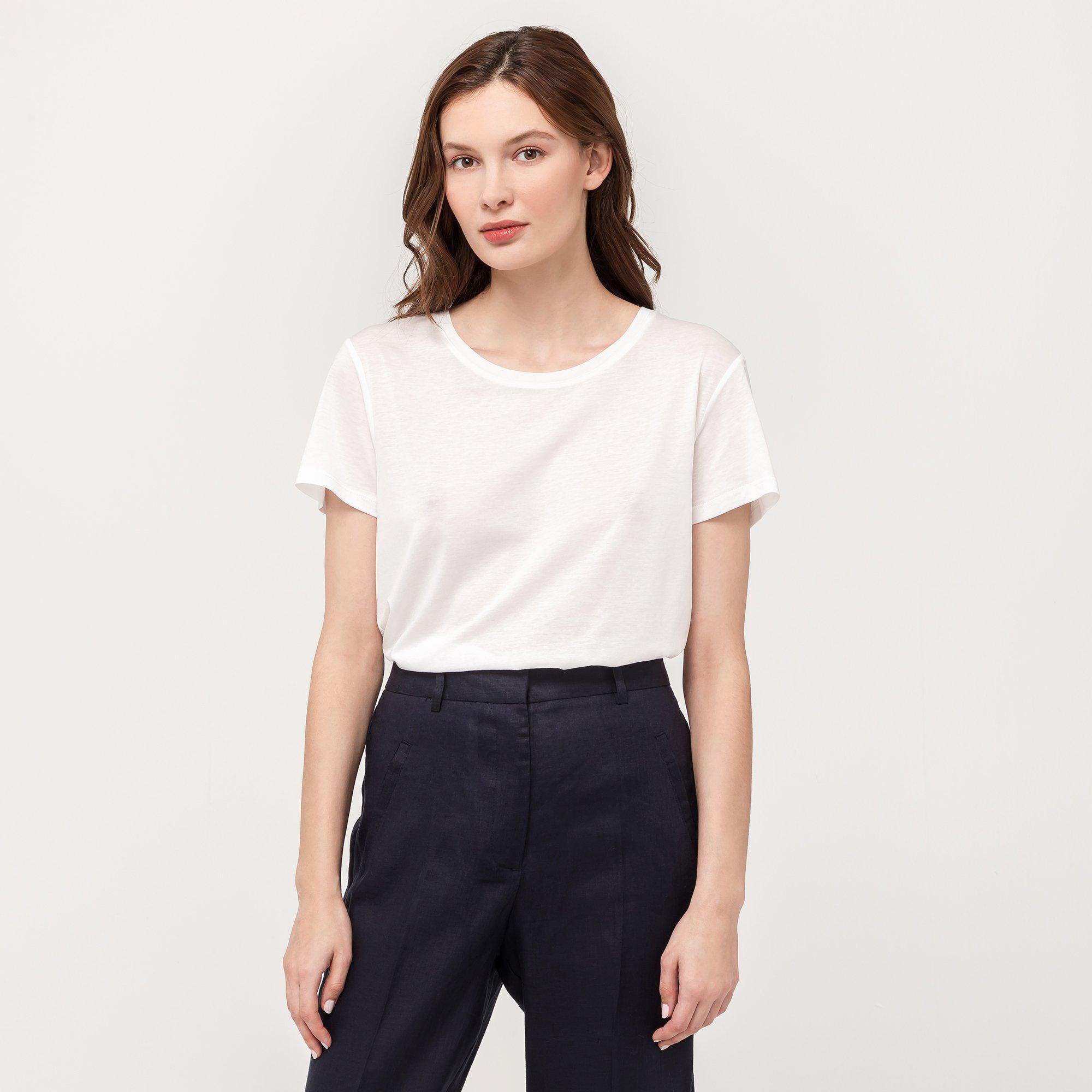 Image of T-shirt, Rundhals, Kurzarm Damen Ecru XL