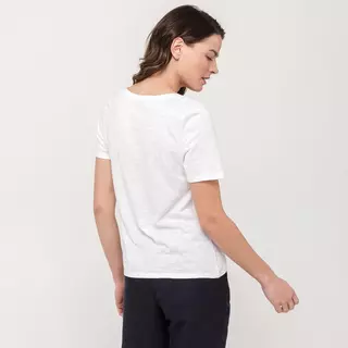Manor Woman  T-Shirt, V-Neck, kurzarm Weiss