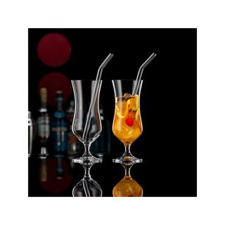 BOHEMIA Cristal Cocktailglas mit Halm, 2er Set Bar Selection 