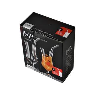 BOHEMIA Cristal Set di 2 bicchieri da cocktail e cannuccia Bar Selection 