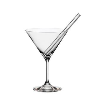 Cocktailschale mit Halm, 2er Set