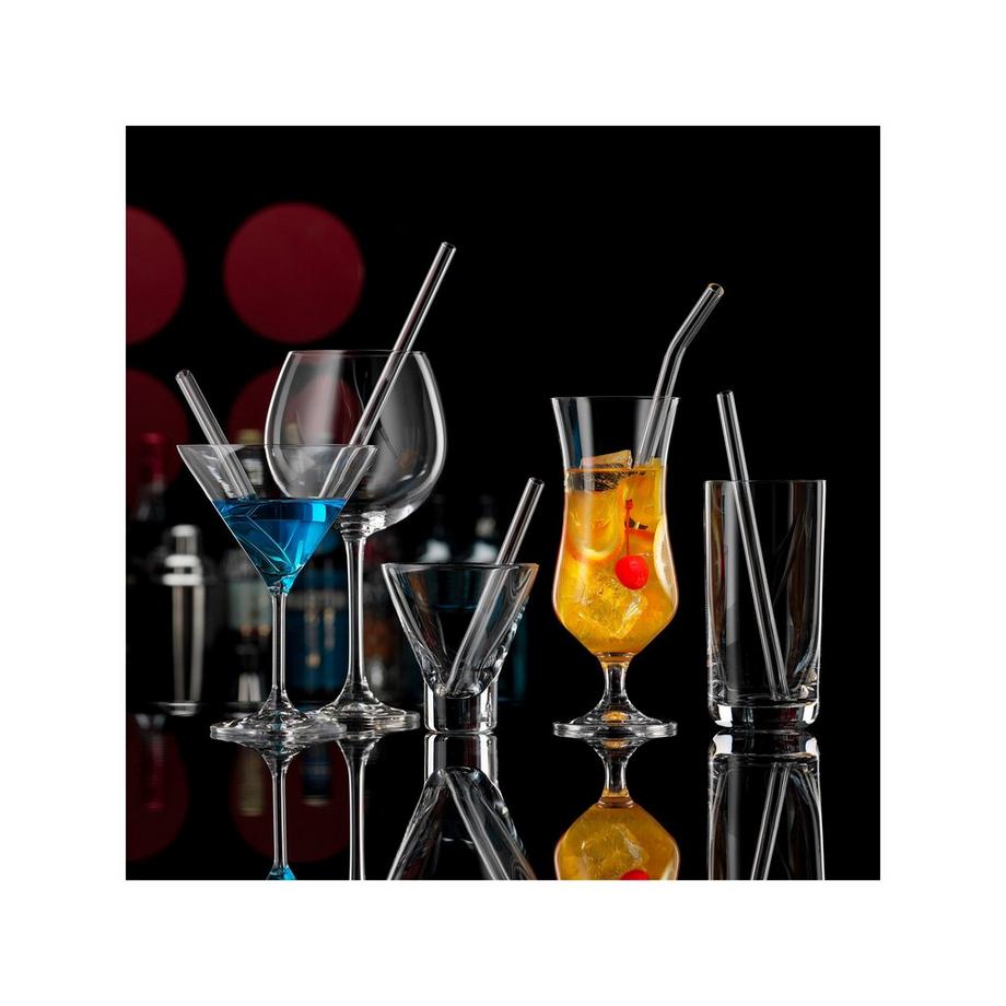 BOHEMIA Cristal Set di 2 coppa da cocktail e cannuccia Bar Selection 