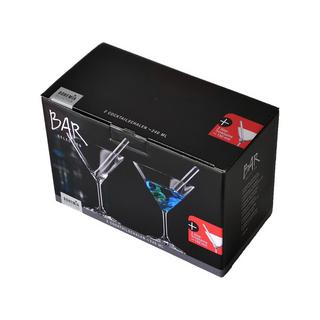 BOHEMIA Cristal Lot de 2 coupes à cocktail et paille Bar Selection 