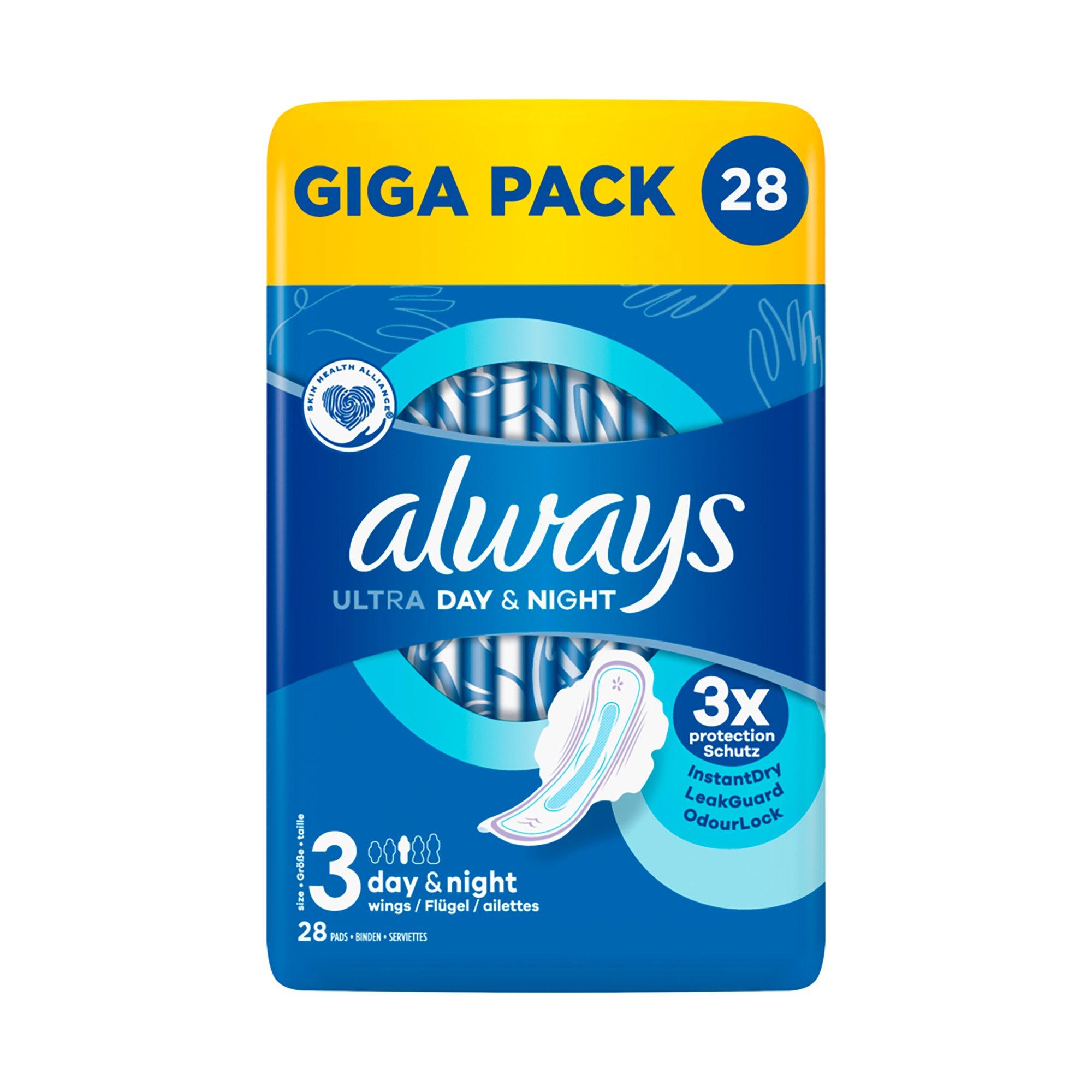 Image of Damenbinden Day & Night (größe 3) Mit Flügeln Damen 28STK