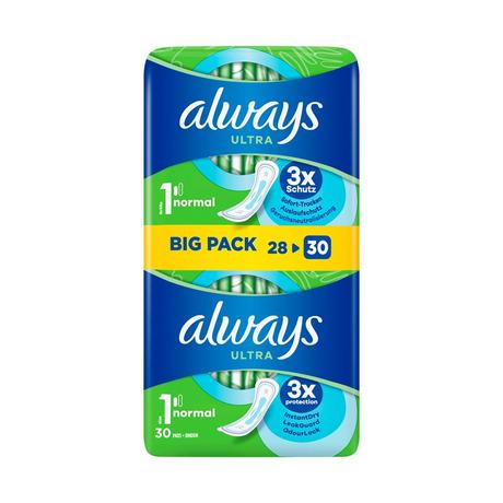 always Ultra Normal BigPack Serviettes Hygiéniques Normales (Taille 1) 