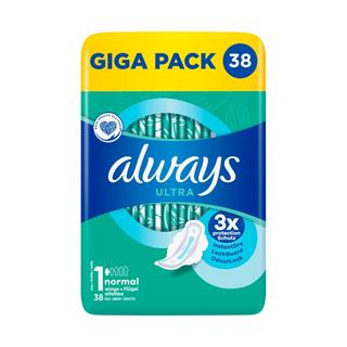 always Ultra Normal mit Flügeln Gigapack Damenbinden Normal (Größe 1) Mit Flügeln 