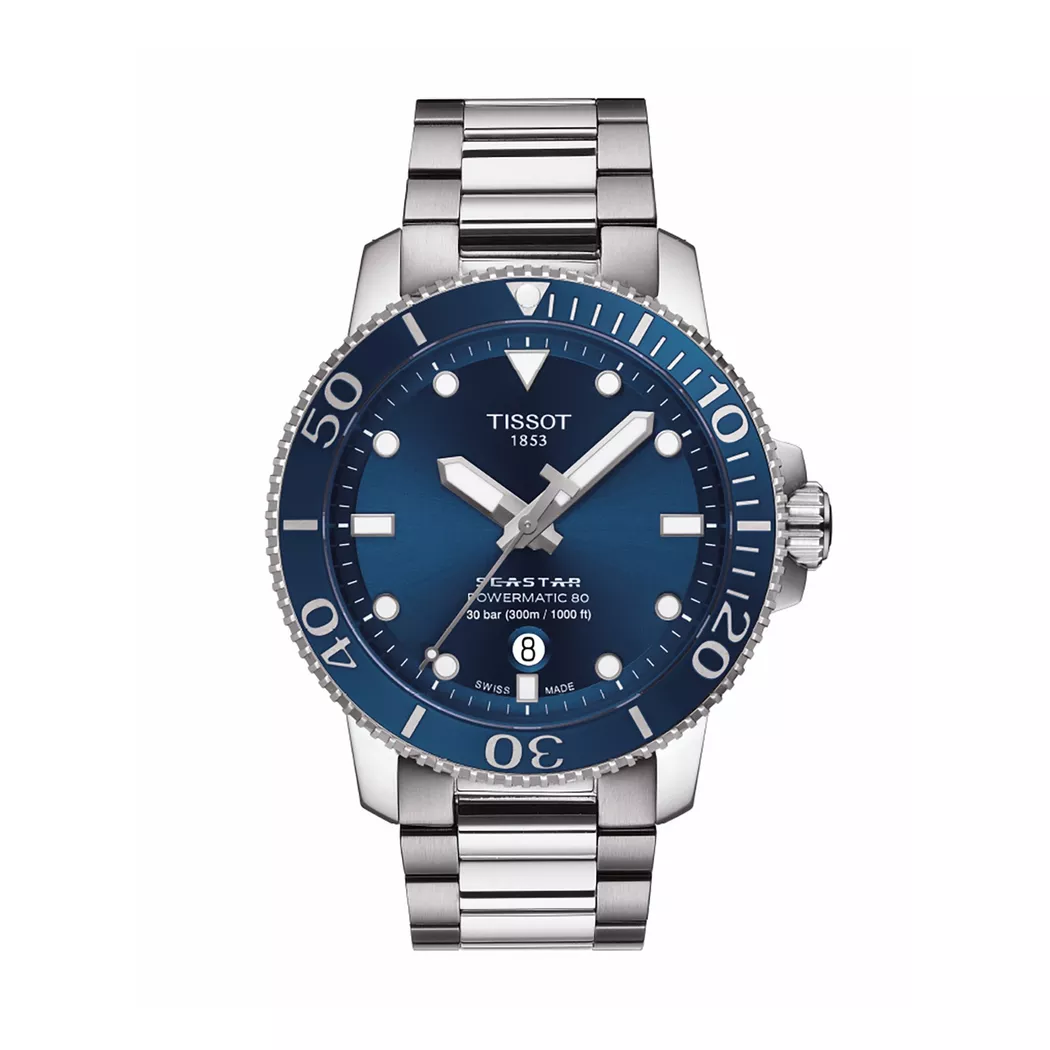 Tissot - Automatikuhr, SEASTAR 1000 Powermatic 80, 43mm, Silber 2