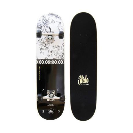 SLIDE Black & White 31″ Skateboard 