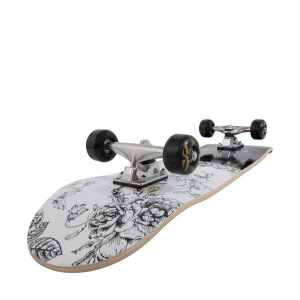 SLIDE Black & White 31″ Skateboard 