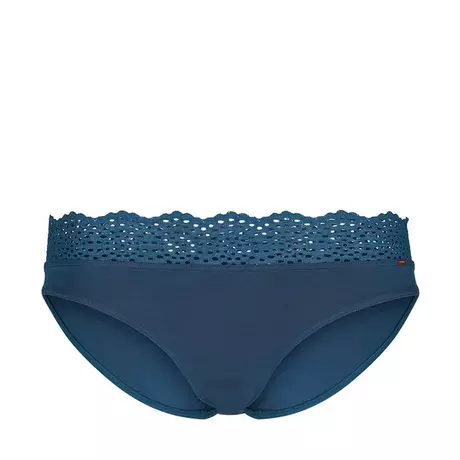 Skiny Every Day In Bamboo Lace Slip Blu Scuro