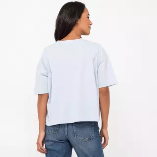 Manor Woman T-shirt girocollo, manica corta  Blu Chiaro