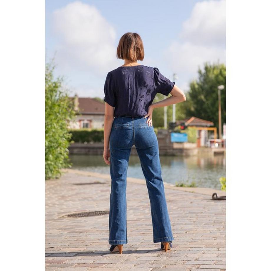 La Petite Etoile Flared High Waist Jeans  