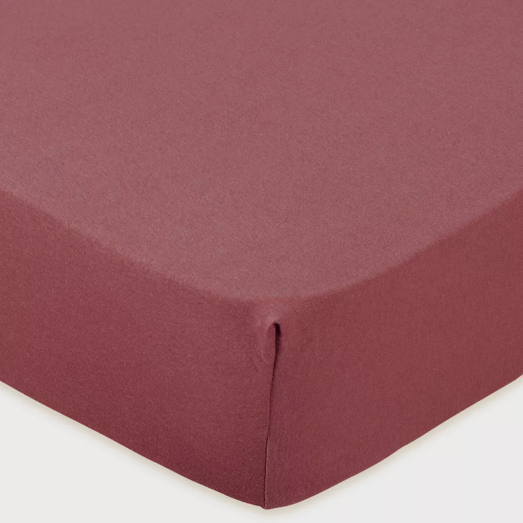 Manor Jersey Fitted Sheet Purple 120x200cm