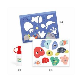 Djeco Coffret loisirs créatifs collage Mon premier collage 